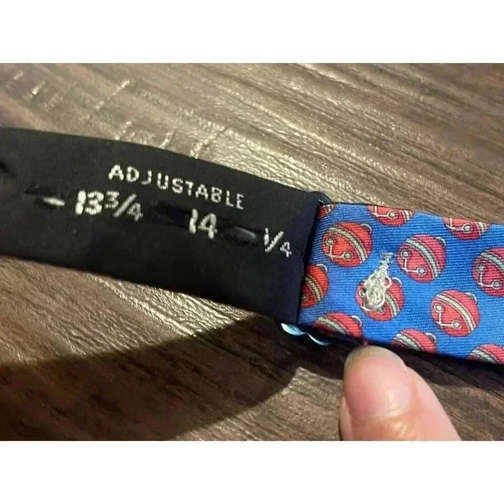 Peter Blair Christmas Bells Bow Tie 100%‎ Silk